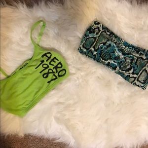 Bando and sports bra